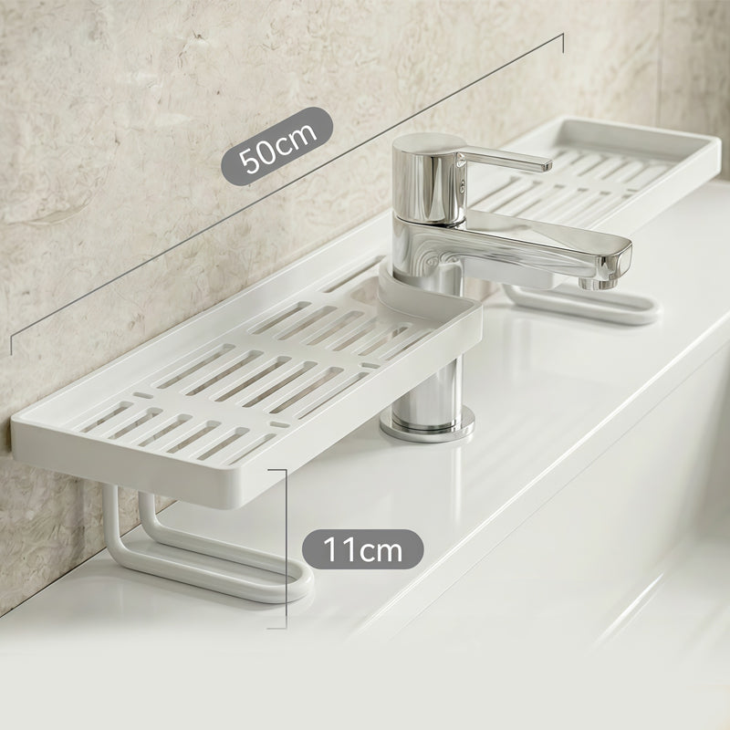 No-Drill Kitchen Sink Sponge Holder & Drain Rack