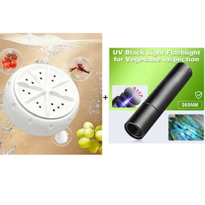 Efficient portable fruit and vegetable washing machines