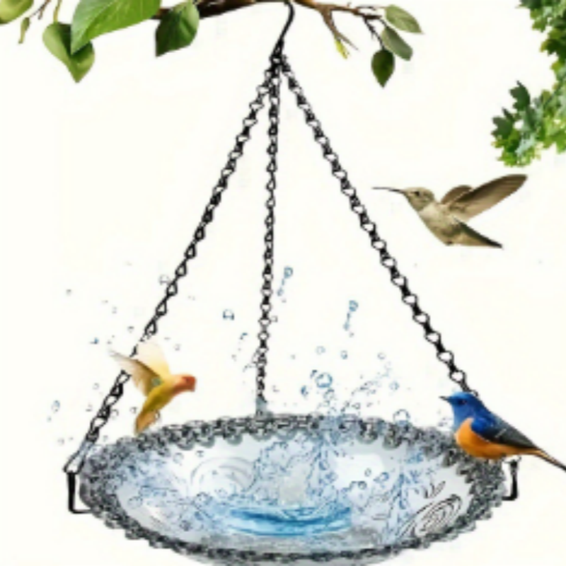 Solar Cascade Hanging Bird Bath Fountain