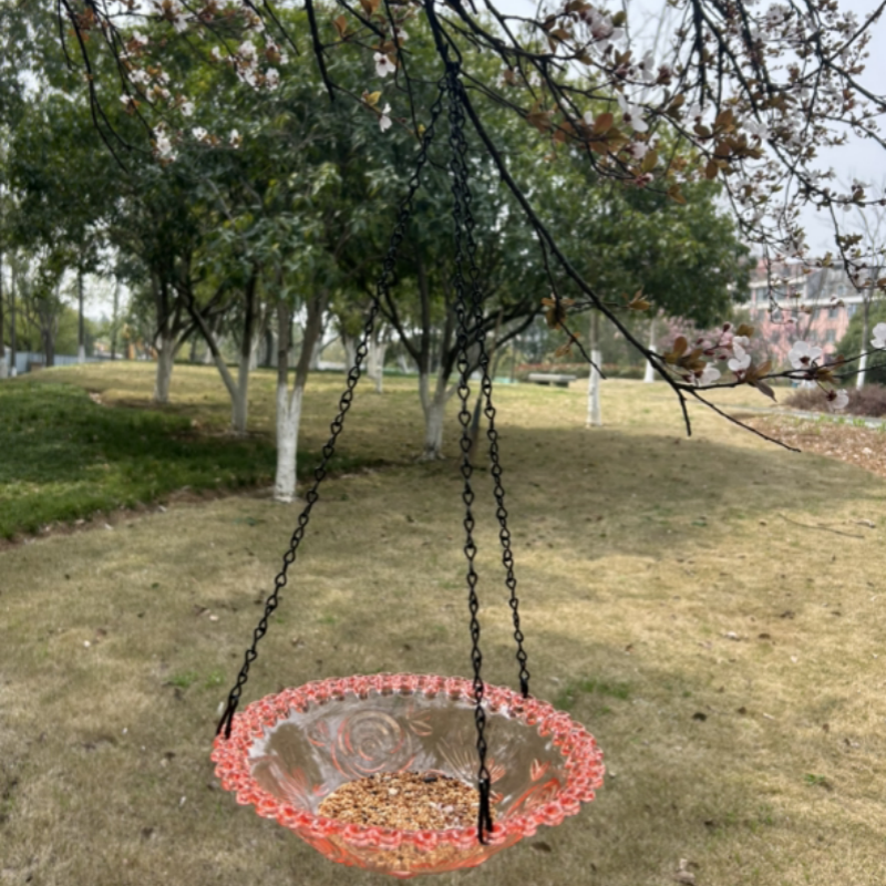 Solar Cascade Hanging Bird Bath Fountain