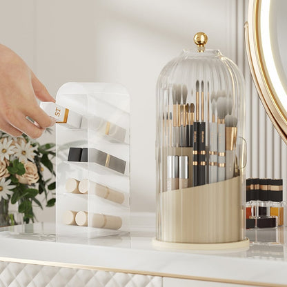 Sliding Lid Toothbrush Organizer