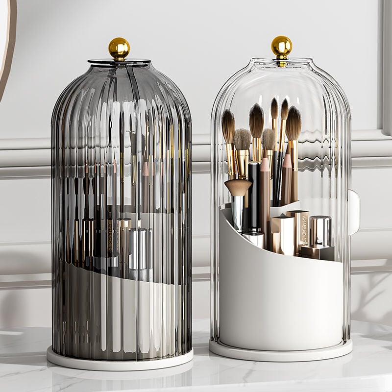 Sliding Lid Toothbrush Organizer