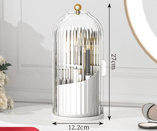 Sliding Lid Toothbrush Organizer