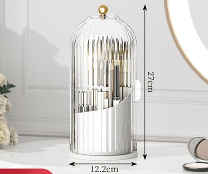 Sliding Lid Toothbrush Organizer