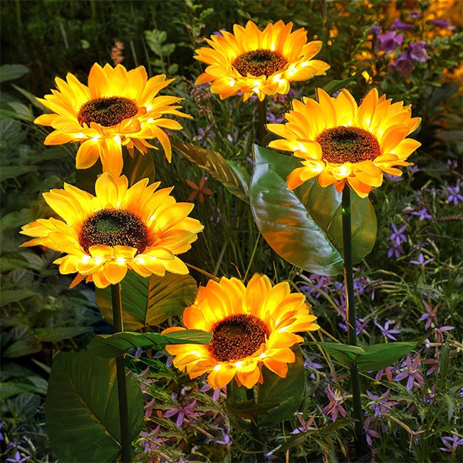 Sunflower Solar Lights – Auto On/Off