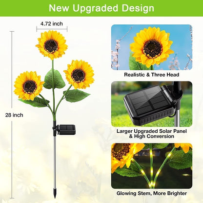 Sunflower Solar Lights – Auto On/Off