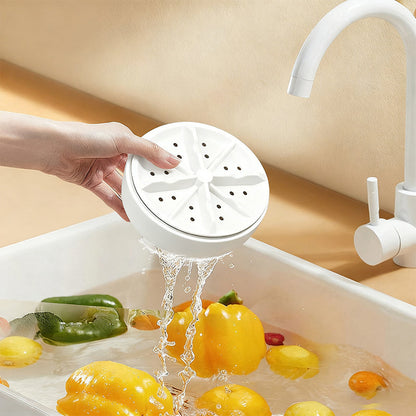 Efficient portable fruit and vegetable washing machines