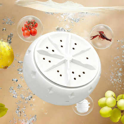 Efficient portable fruit and vegetable washing machines