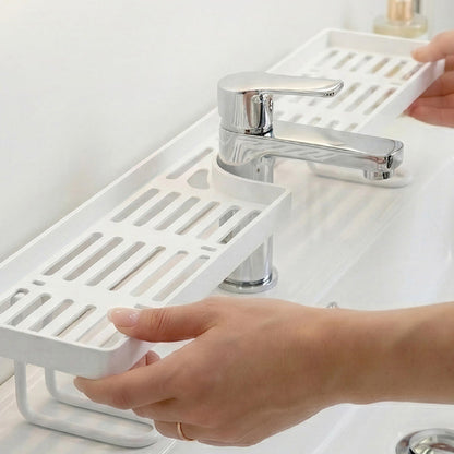 No-Drill Kitchen Sink Sponge Holder & Drain Rack