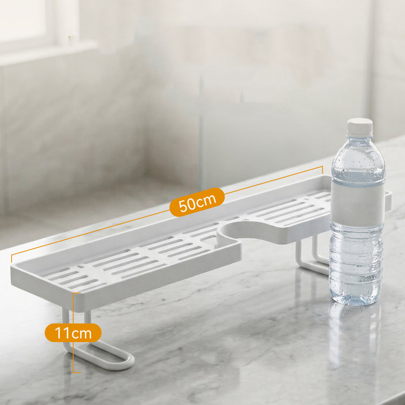 No-Drill Kitchen Sink Sponge Holder & Drain Rack