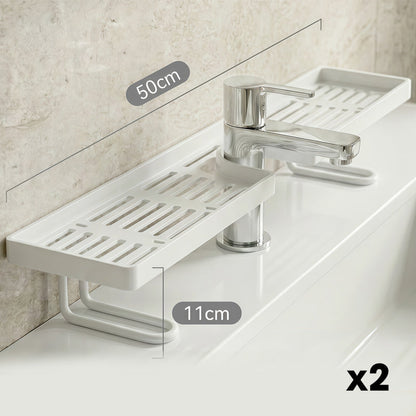 No-Drill Kitchen Sink Sponge Holder & Drain Rack