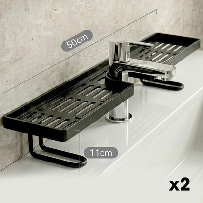 No-Drill Kitchen Sink Sponge Holder & Drain Rack