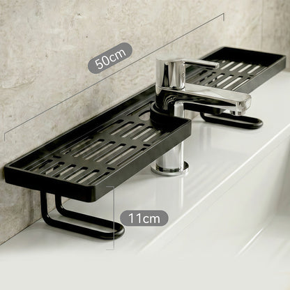 No-Drill Kitchen Sink Sponge Holder & Drain Rack