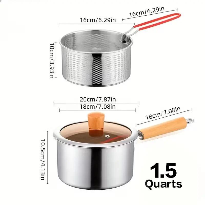 304 Stainless Steel Frying Pot