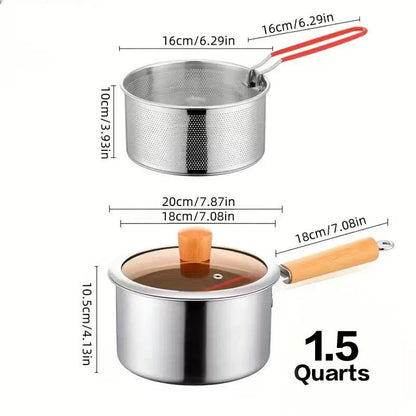 304 Stainless Steel Frying Pot